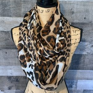Hand Made Infinity Leopard Scarf